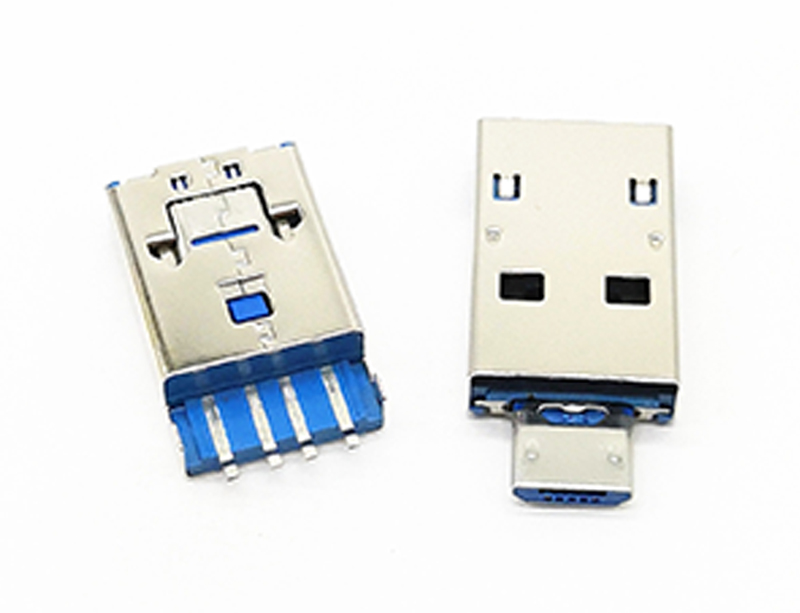 usb2.0AF双层90度