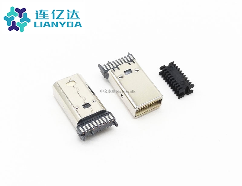 小DP 焊线公头 镀镍