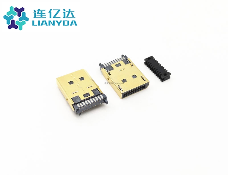 小DP 焊线公头 镀金