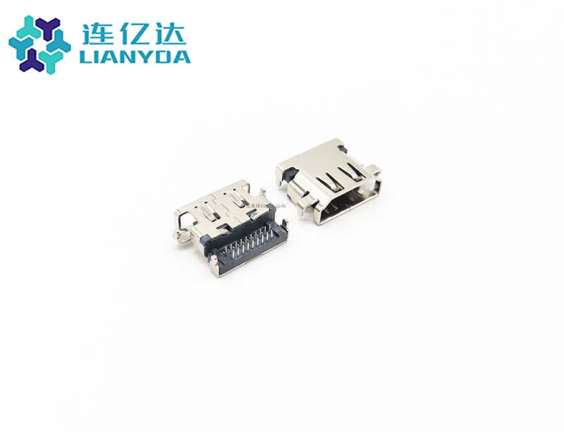 HDMI AF 19P 反向沉板 DIP 板上2.78