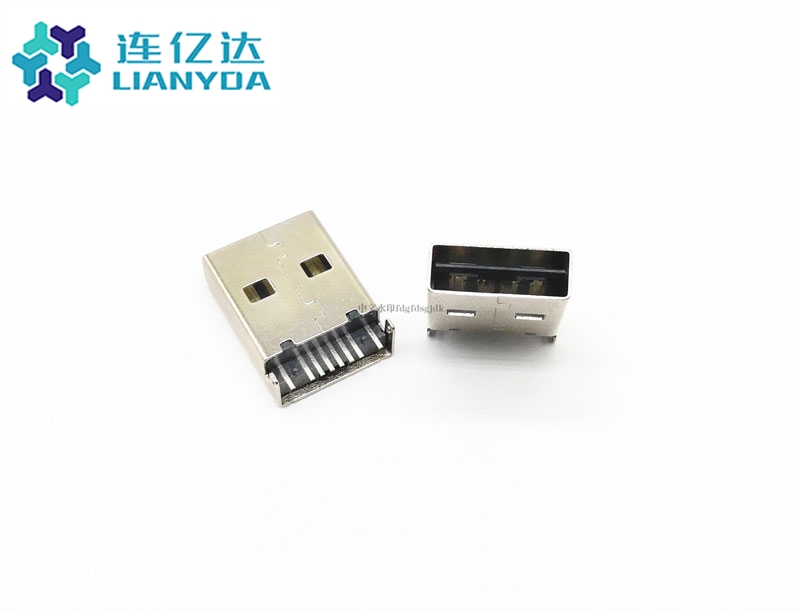 USB 2.0 AM 沉版式 L=15.9 双面插