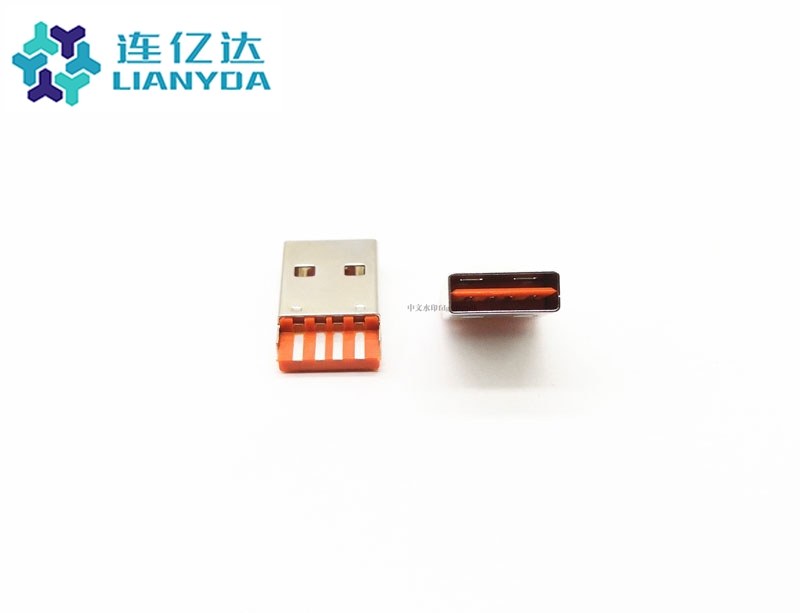 USB 2.0 AM 焊线式 L=19.2双面插