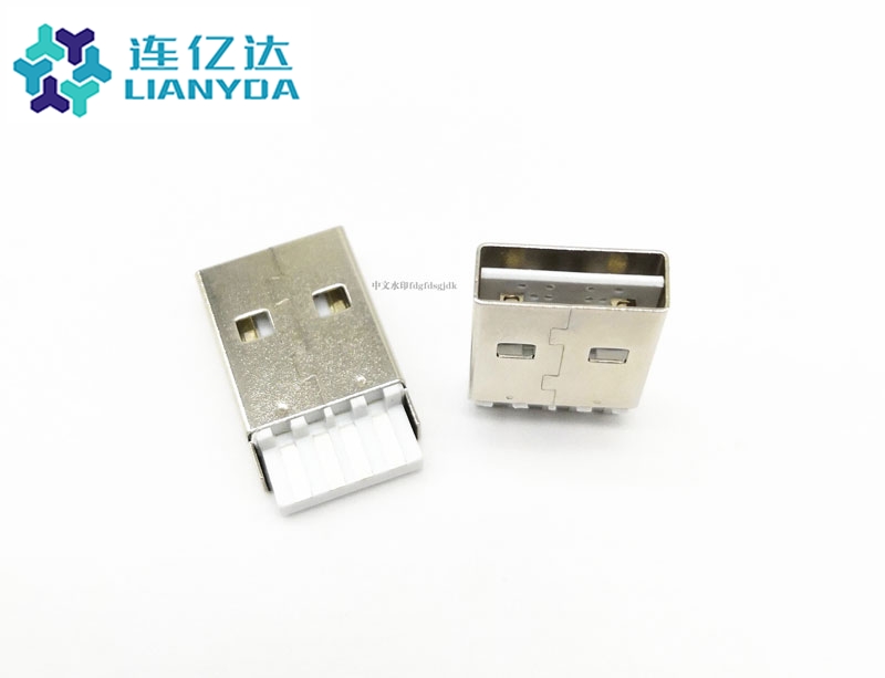 USB 2.0 AM 焊线式 L=19.35双面插