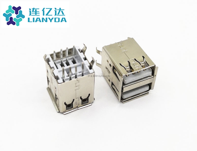 广西 USB 2.0 AF 双层直插 L=17.0