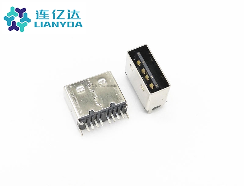 USB 2.0 AF 单排直插  双面插C款
