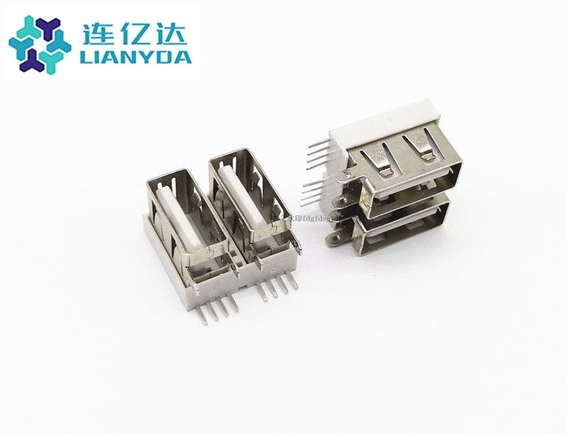 广西 USB 2.0 AF 双层侧插