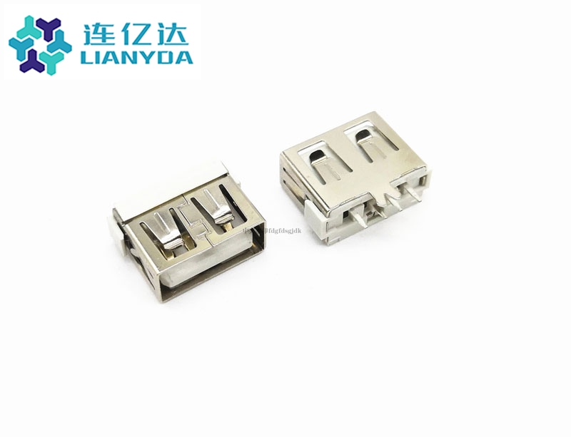 USB 2.0 AF  短体直插L=10.0 大鱼叉