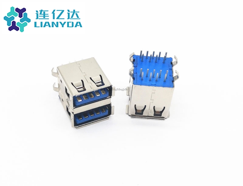 USB 3.0 AF 双层90°