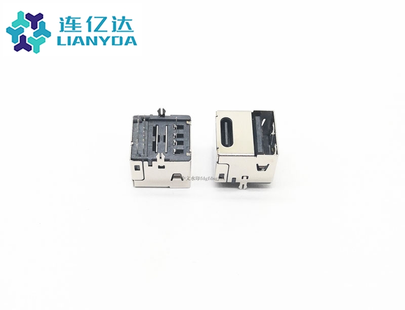 USB3.1 CF TYPE-C + 单面插USB 二合一