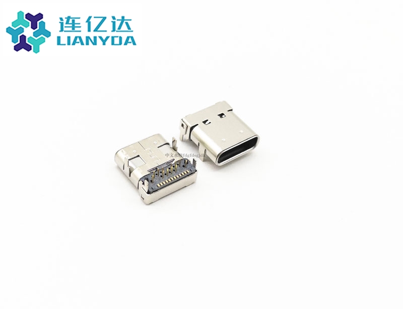 东莞USB3.1 CF 24Pin 前插后贴B款 双壳