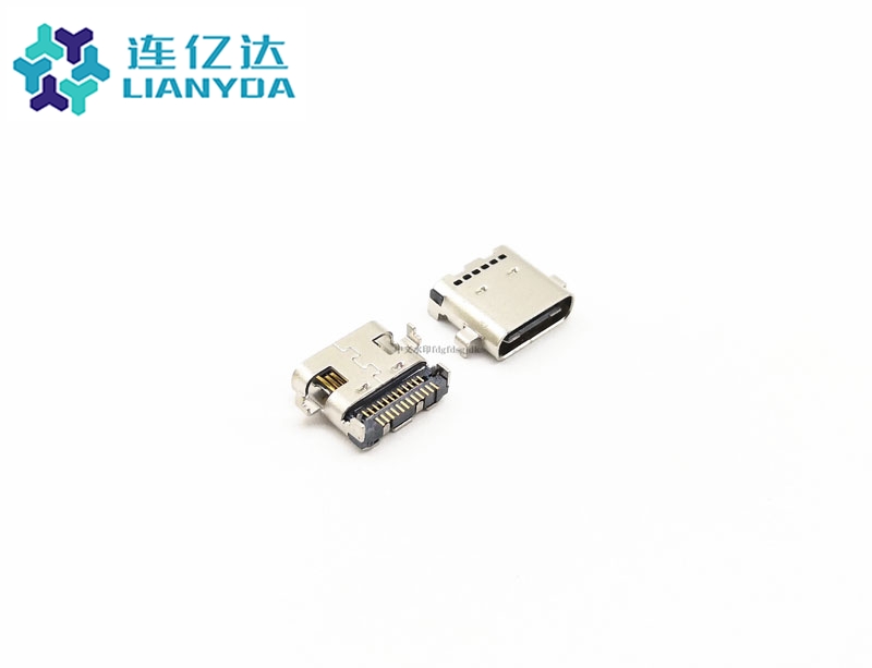 黔南USB3.1 CF 24Pin 双排贴 沉板0.8